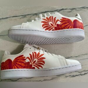 Adidas White and Red Women's Sneaker